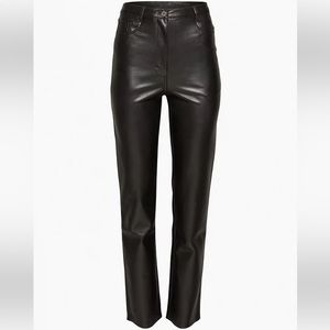 Aritzia Wilfred The Melina High Rise Faux Leather Pant